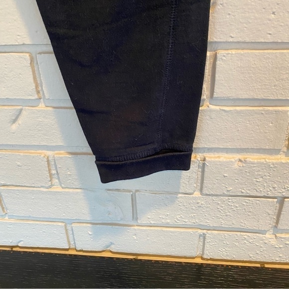 Womens Logo Airplane Patch Jogger Sweatpants Black Medium M Made In USA - Picture 3 of 8